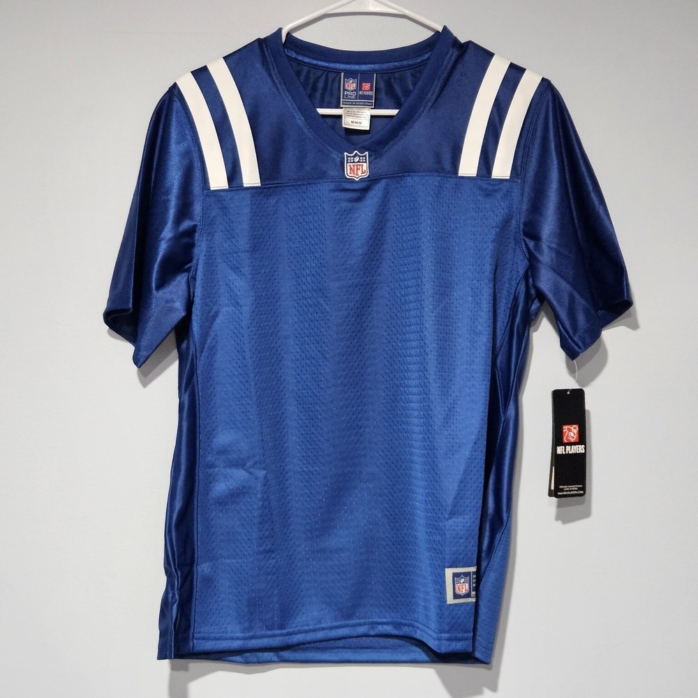 Pro Line Indianapolis Colts Women's Blank Jersey Size M Blue White